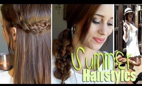 2 EASY No Heat Hairstyles for Summer + Outfits!