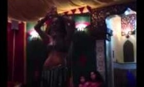 The girl that dances in a restaurant.