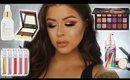 Full Coverage Glam GRWM: Trying New Makeup | HUDA Beauty | Farsali | Urban Decay | Stila