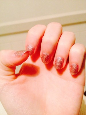Cute glittery nail polish :)