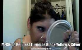 Turqouise,Black,Yellow & Sillver ~ Requested by MzGRios