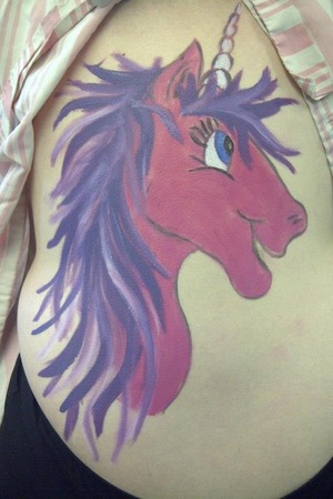 Mythical themes body paint I did on a client:)