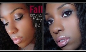 Fall bronze makeup tutorial 2013 . Maquillage d'Autumn .