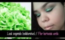 Look inspirado (colaborativo) / Flor hortensia verde