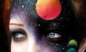 Astral Projection: The Coolest Galactic Face Makeup