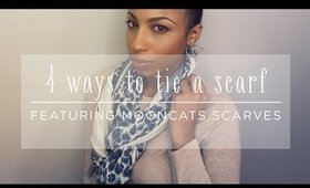 4 WAYS TO TIE A SCARF | Featuring MOON CATS Scarves