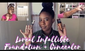 NEW AT THE DRUGSTORE | L’Oréal Infallible 24hr Fresh Wear Foundation & Full Wear Concealer #KaysWays
