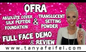 OFRA | Absolute Cover Silk Peptide Foundation  & Setting Powder | Full Demo | Tanya Feifel-Rhodes