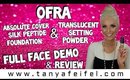 OFRA | Absolute Cover Silk Peptide Foundation  & Setting Powder | Full Demo | Tanya Feifel-Rhodes