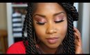 Sparkly Glam Makeup | Sparkly Eyes, Matte Lips & Highlight