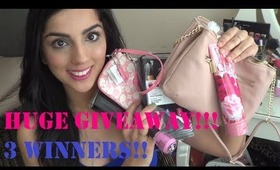 HUGE INTERNATIONAL GIVEAWAY, 3 WINNERS, Coach, H & M, Brush Sets AND MORE