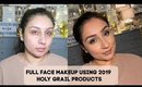 Full face makeup using 2019 Holy Grail Products
