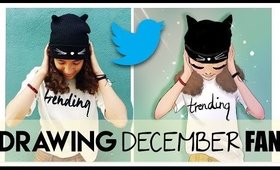 🎄DRAWING my FAN! // DECEMBER || Twitter Contest #Debbydrawsme