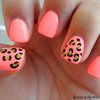 Neon Leopard Nails