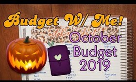 BUDGET  SETUP OCTOBER 2019 | Budget With Me! | Sinking Funds, Paycheck to Paycheck, Weekly Check In