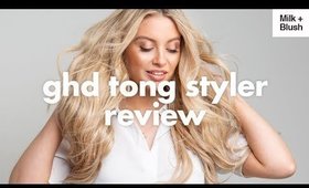 GHD Curve Classic Tong Review And Textured Waves Tutorial | Milk + Blush Hair Extensions