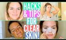 HACKS & TIPS FOR CLEAR SKIN! | Casey Holmes