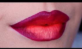 Purple Orange Ombre Lip Tutorial