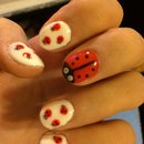 Ladybug nails