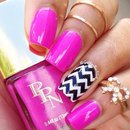 Hot pink and chevron