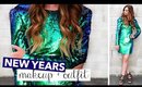 New Years Eve Mermaid Makeup & Outfit