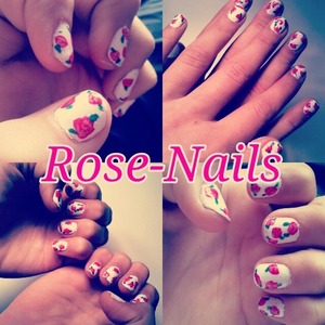 I made rose-nails.
Maybe i make a rose-nails-tutorial-viedeo :) 