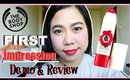 THE BODY SHOP LIP & CHEEK VELVET STICK - POPPY RED FIRST IMPRESSION REVIEW (PHILIPPINES)