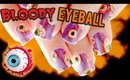 Bloody Eyeball Halloween Scary Nail Art