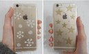 DIY Clear Snowflakes and Stars Phone Cases