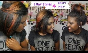 3 Hair styles 4 short hair No hot tools needed