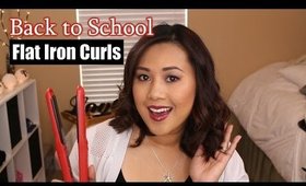 Back to School Flat Iron Curls | Irresistible Me