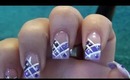 Purple Lavender Prom nail design