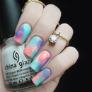 Colorful Sponged Nails