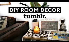 DIY TUMBLR ROOM DECOR  2017! Minimal & Affordable ✂🔨💡