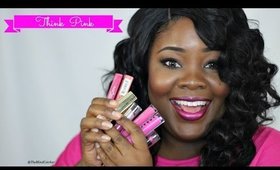 Pink |Live Lip Swatches| Breast Cancer Awareness