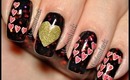 easy to do valentines nail art