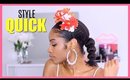 Quick WASH DAY NATURAL HAIRSTYLE Banded Ponytail