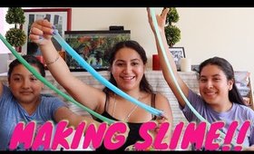 MAKING SLIME WITH MY SISTERS | Virginiaaaxo