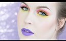 Melt Cosmetics Radioactive Stack Colorful Makeup Tutorial  Ɩ Rebecca Shores