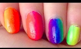 Ombre Rainbow Nail