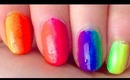Ombre Rainbow Nail