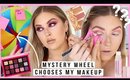 MYSTERY WHEEL chooses my makeup & colours! 🔮 so fun!
