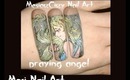 Acrylic nail art   Praying angel   Mesi Nail art