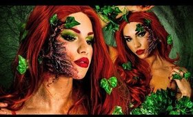 POISON IVY HALLOWEEN Makeup Tutorial! + DIY COSTUME & Hair!