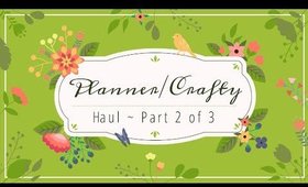 Planner/Crafty Haul | Planners (Flip Through) Part 2 of 3 | PrettyThingsRock