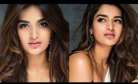 Nidhhi Agerwal Fresh Face 5 Minute Makeup Tutorial! │Bollywood "No Makeup" Makeup Look│Munna Michael