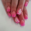Pink summer nails