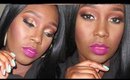 Mid glitter cut crease makeup tutorial