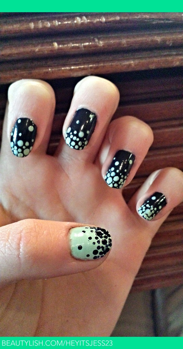 gradient spot nails | Jess L.'s (heyitsjess23) Photo | Beautylish