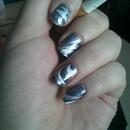 Blue/White/Silver WaterMarble